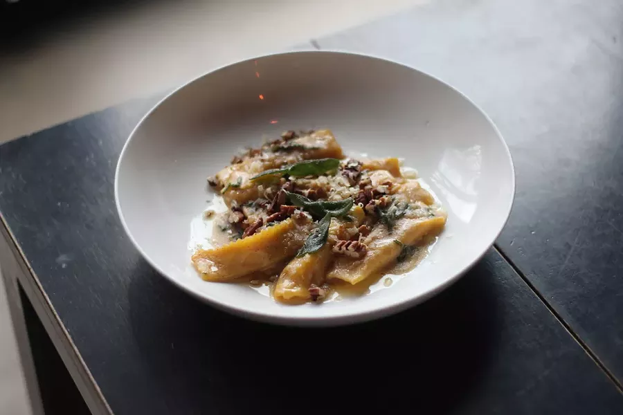 Pumpkin agnolotti from Selden Standard. - PHOTO BY RYAN PATRICK HOOPER.