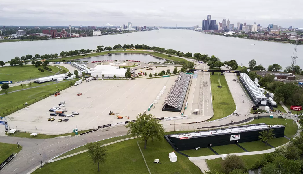 Park or race track? Belle Isle pictured in May 26, 2017. - JAMES PIEDMONT