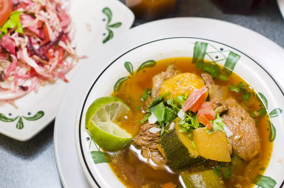 Caldo de res at Antonio's. - TOM PERKINS