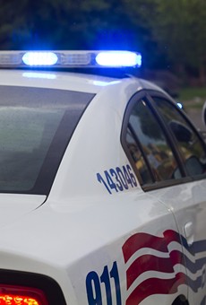 Detroit police squad car.