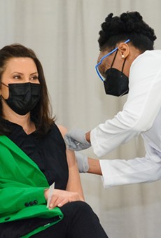 Gov. Gretchen Whitmer got her second COVID-19 vaccine dose on Thursday, April 29.