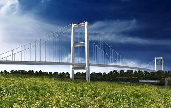 One conceptual image of the proposed Gordie Howe International Bridge. - COURTESY WINDSOR DETROIT BRIDGE AUTHORITY: CONCEPTUAL IMAGE ONLY