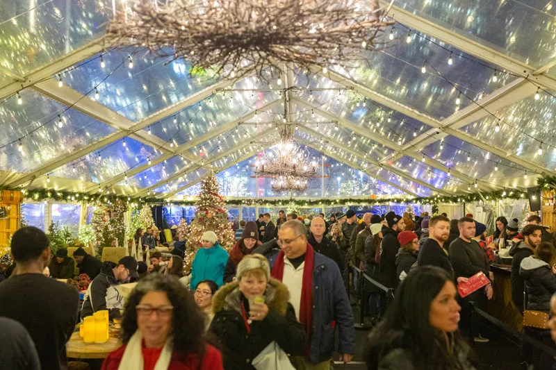 Downtown holiday markets at Capitol Park and Cadillac Square. - COURTESY OF BEDROCK