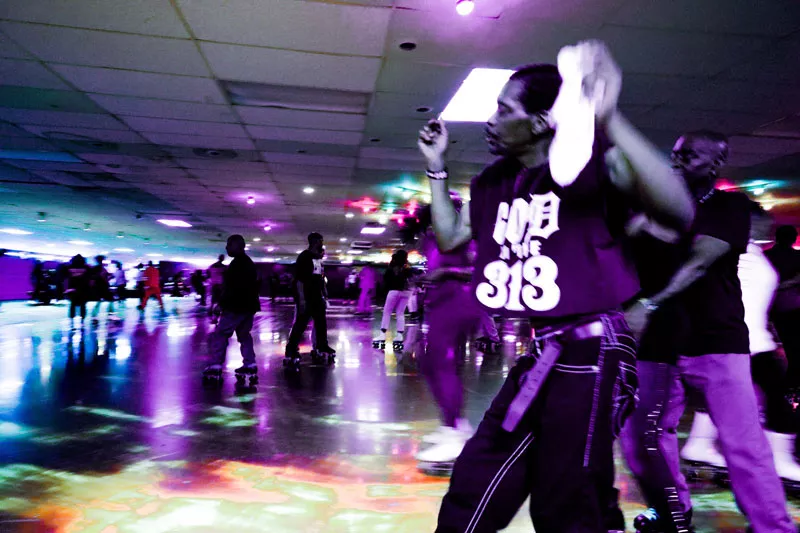 Skaters at a recent adult night at Royal Skate Land. - FRANCHESCA LAMARRE