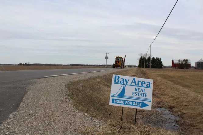 Real estate for sale in Pinconning Twp. The township in January became the first Michigan municipality to adopt an ordinance allowing dispensaries, provisioning centers, and large-scale marijuana grows. - VIOLET IKONOMOVA