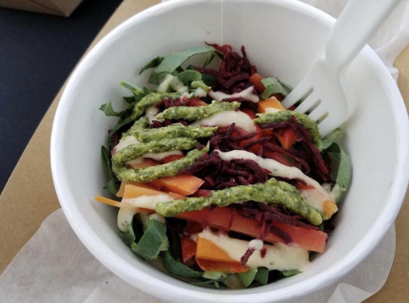 Nosh Pit Vegetarian Restaurant Will Host A January Soft Opening In Click To Enlarge The Amanda Salad Courtesy Photo