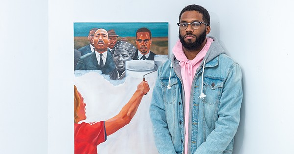 Detroit artist Jonathan Harris strikes a nerve around the world with ‘Critical Race Theory’ painting