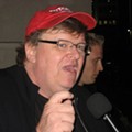 Did Michael Moore unwittingly attend an anti-Trump rally allegedly organized by Russians?