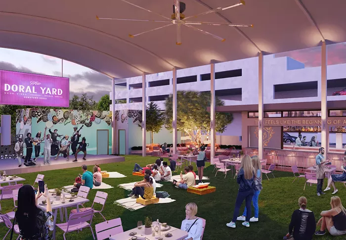The Doral Yard will soon unveil "The Backyard," an outdoor expansion. - PHOTO COURTESY OF SALADINO DESIGN
