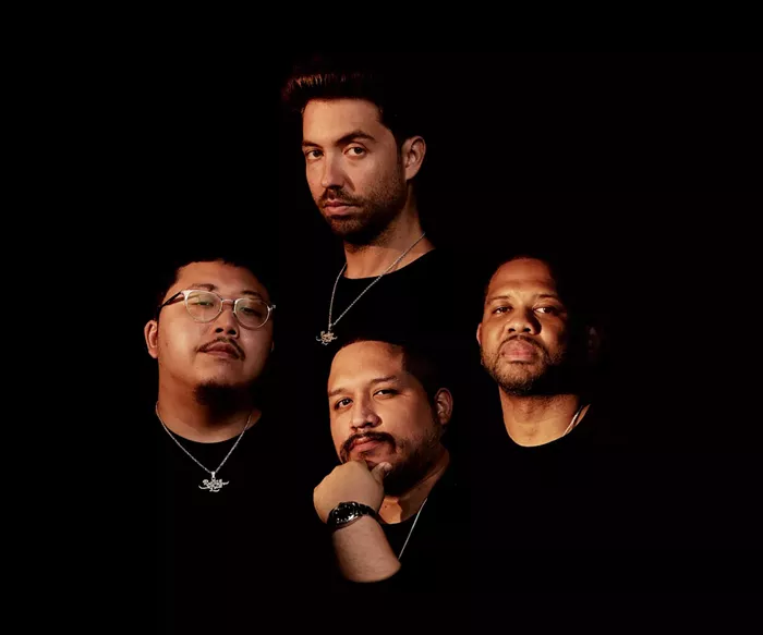 Top clockwise: Tariq Cherif, DJ Five Venoms, Wilson Zarzuela, and Kelvin Li - PHOTO BY SMITH DUROGENE FOR ROLLING LOUD
