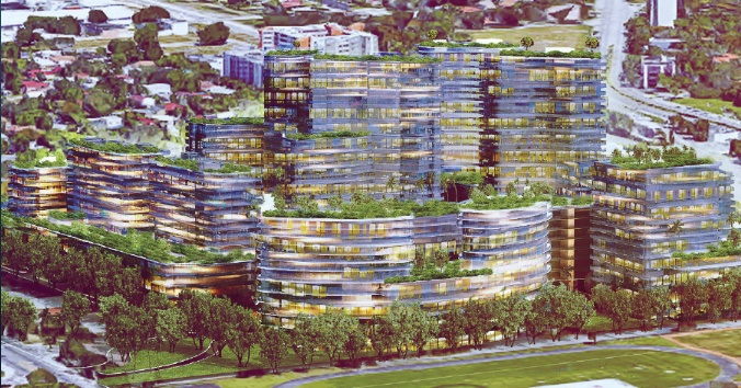 More than three years have passed and PZAB has not forwarded a recommendation to the Miami City Commission on Eastside Ridge, a development project proposed for Little Haiti by New York-based SPV Realty. - SCREENGRAB VIA EASTSIDERIDGE.COM