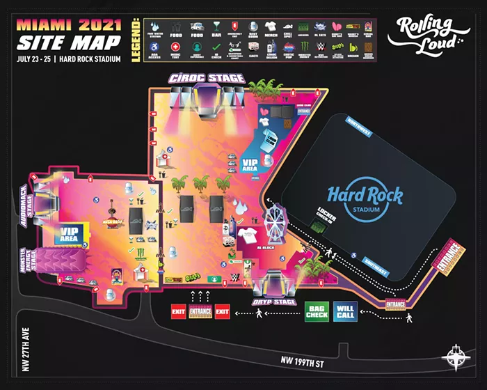 Rolling Loud Map