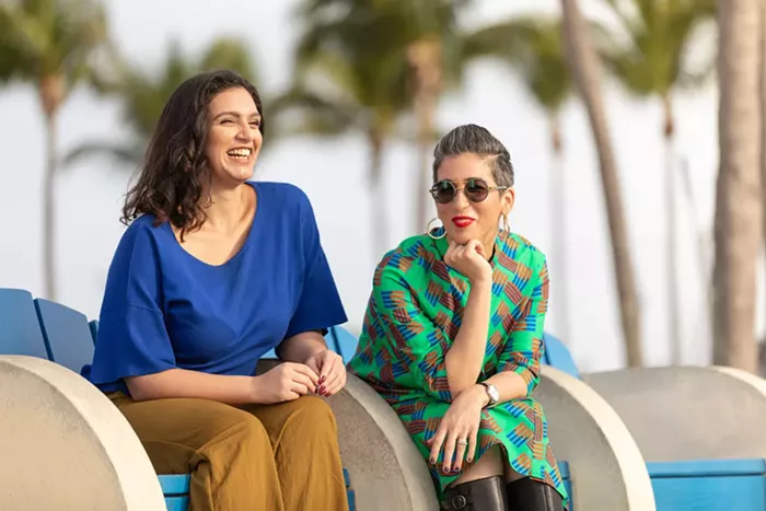Victoria Collado, left, and Vanessa Garcia of the Abre Camino Collective helped develop Rubenology. - PHOTO BY DIEGO TEXEIRA