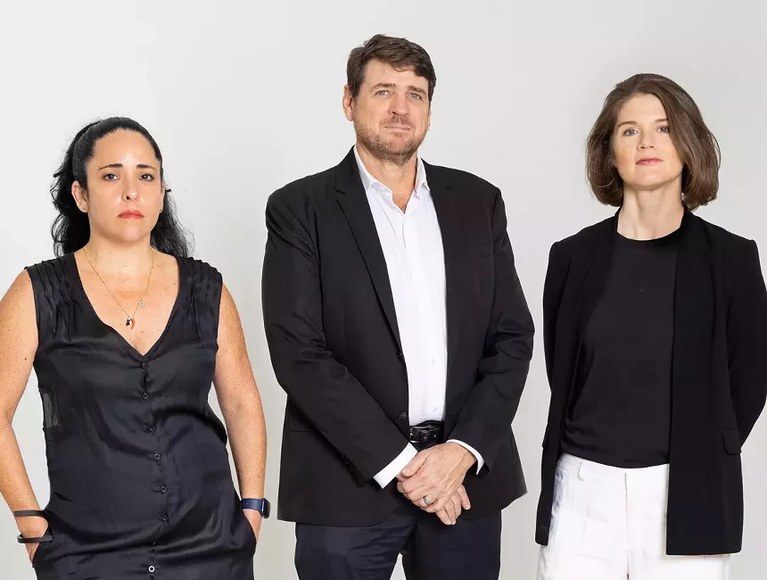 Gallery director Ibett Yanez del Castillo and cofounders Brook Dorsch and Tyler Emerson-Dorsch - PHOTO COURTESY OF EMERSON DORSCH