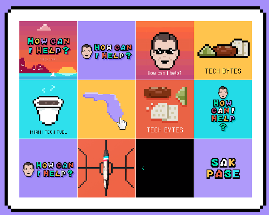 La douzaine d'images animées sont stylisées comme des GIF 8 bits. - AVEC L'AUTORISATION DE L'AGENCE ARTISANALE