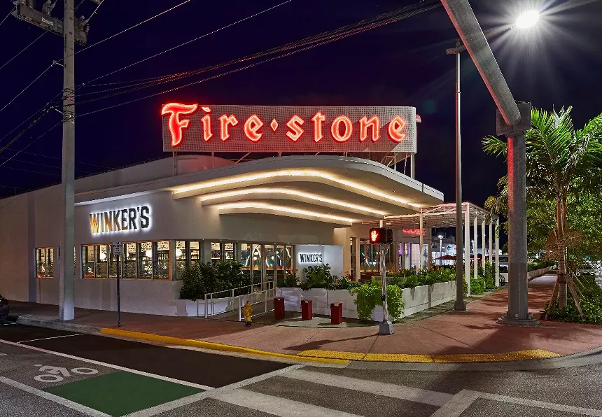 Winker's Diner is part of the recently opened Firestone Garage complex in Miami Beach. - PHOTO COURTESY OF GROOT HOSPITALITY