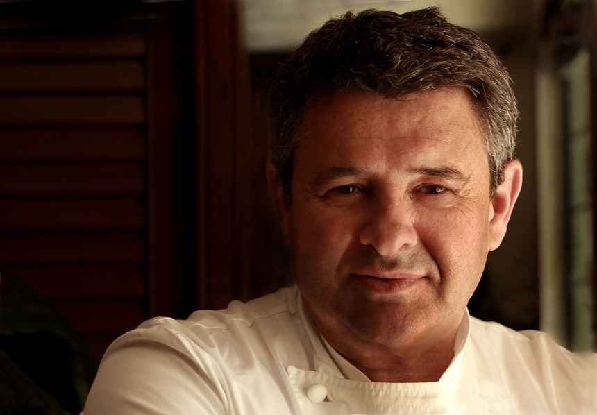 Chef Laurent Torondel runs the kitchen at Dune.  Photo from Laurent Torundel magazine