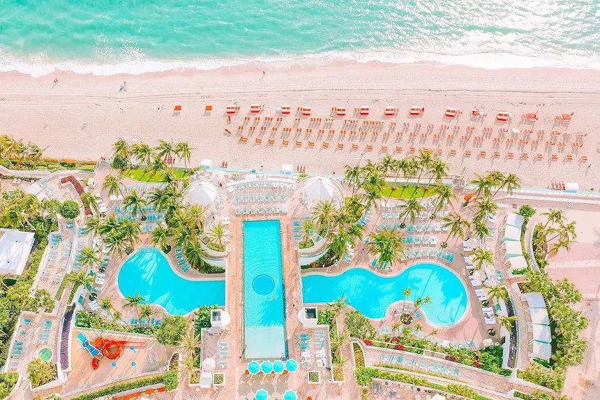 It's worth a quick adventure to the Diplomat in Hollywood for its pool. - PHOTO COURTESY OF THE DIPLOMAT BEACH RESORT