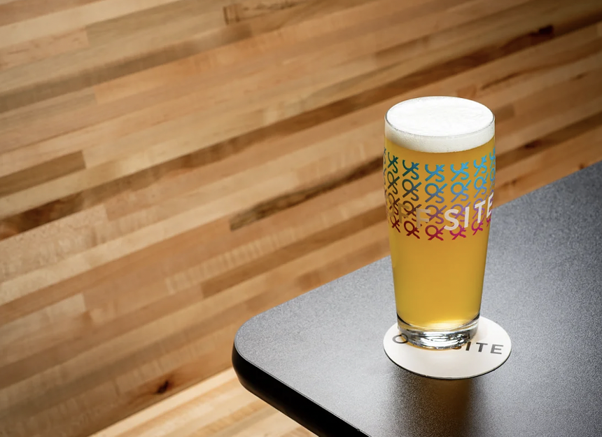 Grab a super good lager and one "Super good" chicken sandwich on Off Site. - PHOTO ALLOWED FROM OFF SITE