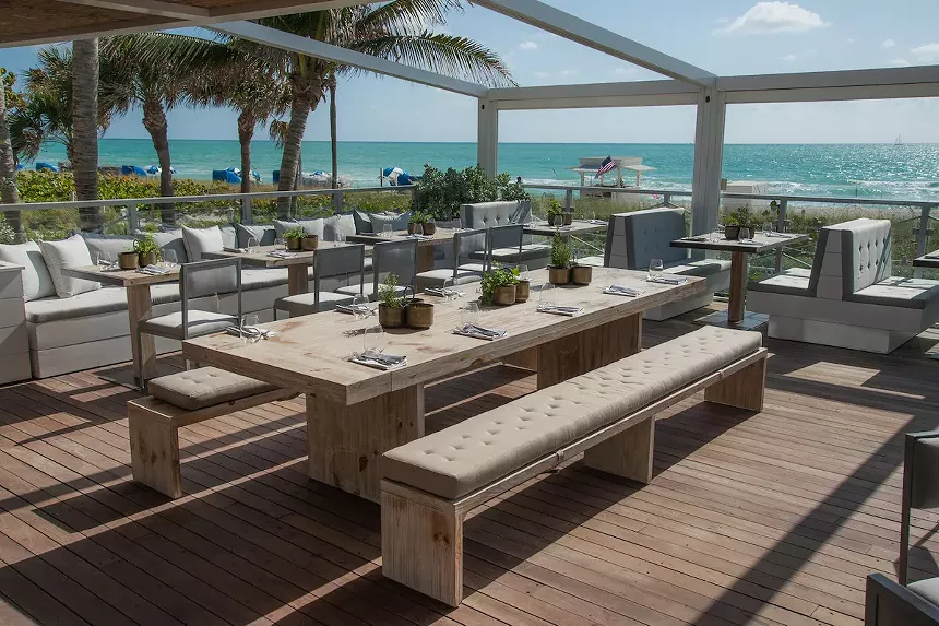As the name suggests, Ocean Social offers views of the Atlantic Ocean from Eden Roc. - PHOTO PERMITTED BY OCEAN SOCIAL