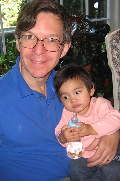 Alan Sokal and daughter Serena in 2007. - ELAINE KAUFMAN