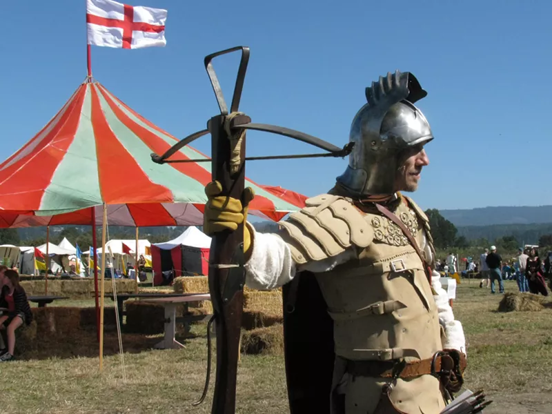 Brian "El Ocho" Thomas at last year's Excalibur Medieval Tournament - PHOTO BY HOLLY HARVEY