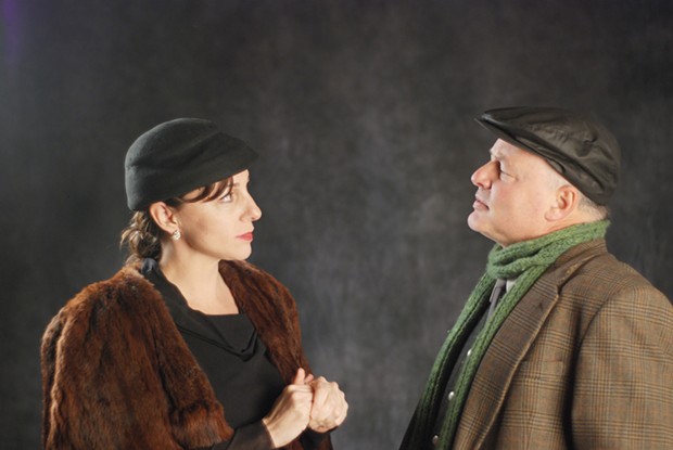 Cassandra Hesseltine and Craig Benson in Redwood Curtain's The Pitmen Painters - COURTESY OF REDWOOD CURTAIN