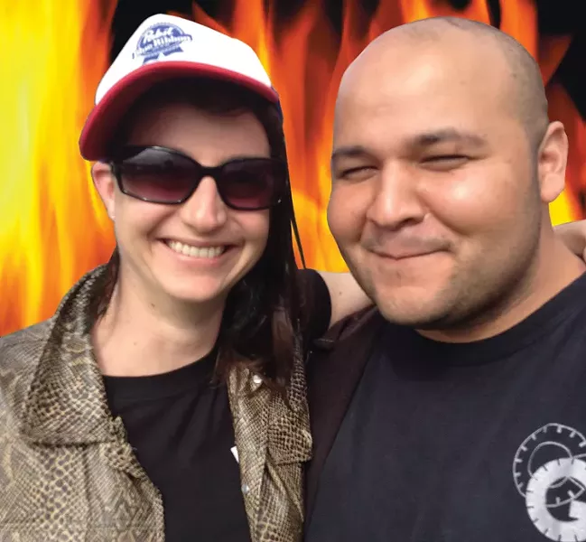 DJ Anya and DJ Gabe Pressure - PHOTO ILLUSTRATION BY DREW HYLAND & BOB DORAN