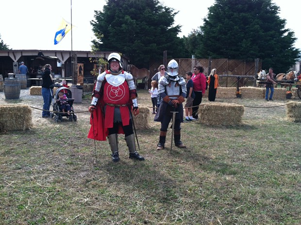 Haters gonna hate. Emerald Empire LARPers at the fair on Saturday. - TONY SMITHERS