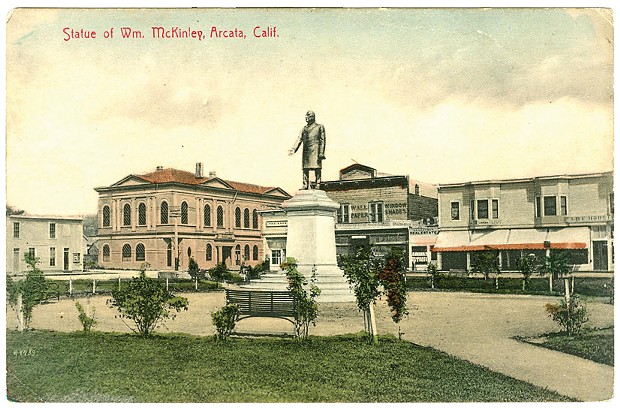 Historic Postcard of the Arcata Plaza
