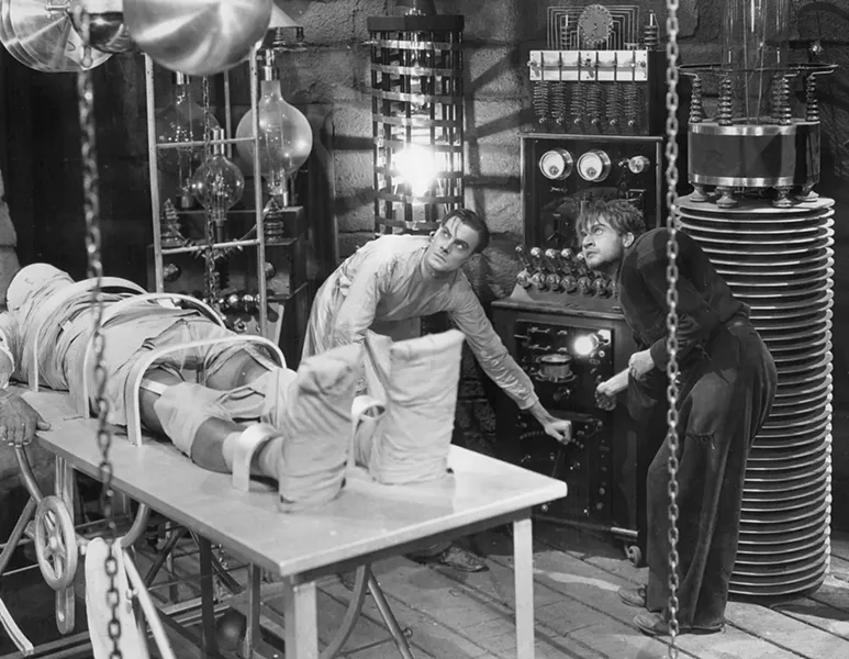 "It's Alive!" says Dr. Frankenstein to Igor