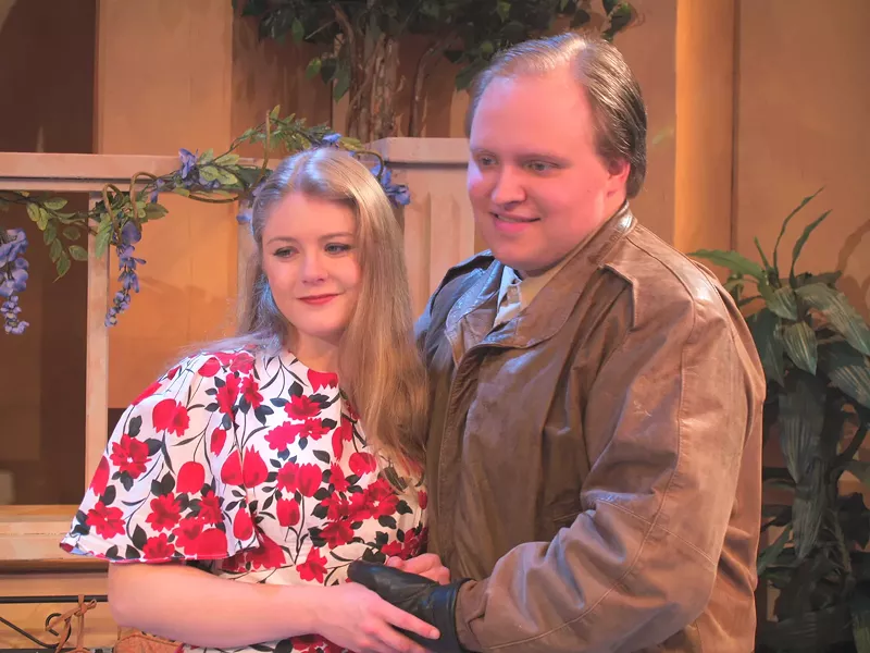 Jennifer Trustem as Hero, Evan Needham as Claudio in NCRT's Much Ado About Nothing - COURTESY OF NCRT