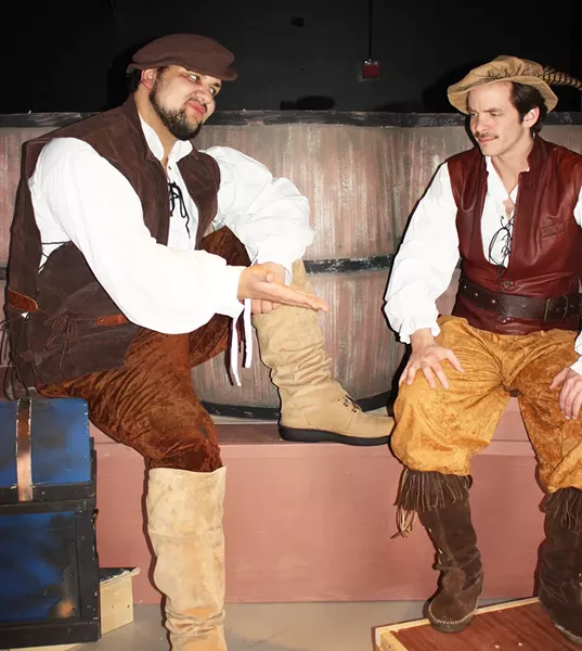 Lexus Landry as Rosencrantz, Charlie Heinberg as Guildenstern - PHOTO BY DANIEL LAWRENCE