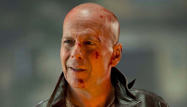 Little-known fact: Bruce Willis sucks at shaving.