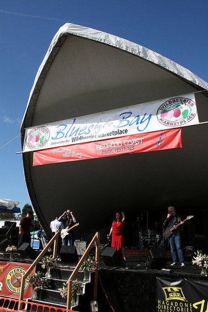 St. John and the Sinners on Blues by the Bay's $10,000 stage. - BOB DORAN