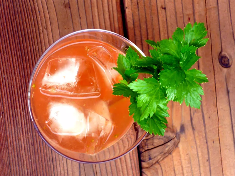 The Farmers' Market with Redventure garnish - PHOTO BY AMY STEWART