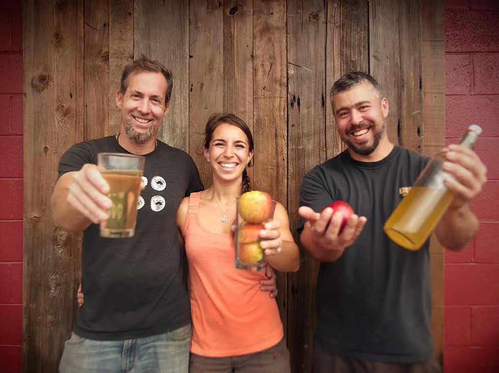 The Humboldt Cider Co. gang. - MALCOLM DESOTO