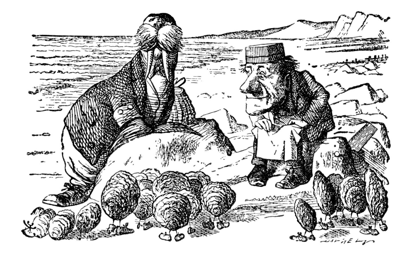 The Walrus and The Carpenter - ILLUSTRATION BY SIR JOHN TENNIEL