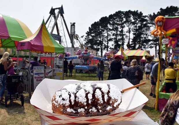 A deep fried Twinkie with enough powdered sugar to make Scarface sneeze. - PHOTO BY JENNIFER FUMIKO CAHILL