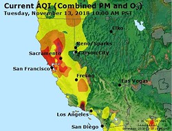 Smoke impacts in California. - AIRNOW