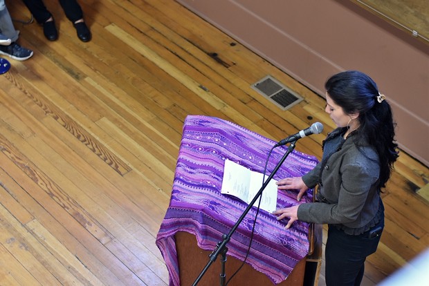 Founder of Conversations About Power and local artist Bianca Lago shares a poem about abuse she experienced growing up. - PHOTO BY MEGAN BENDER