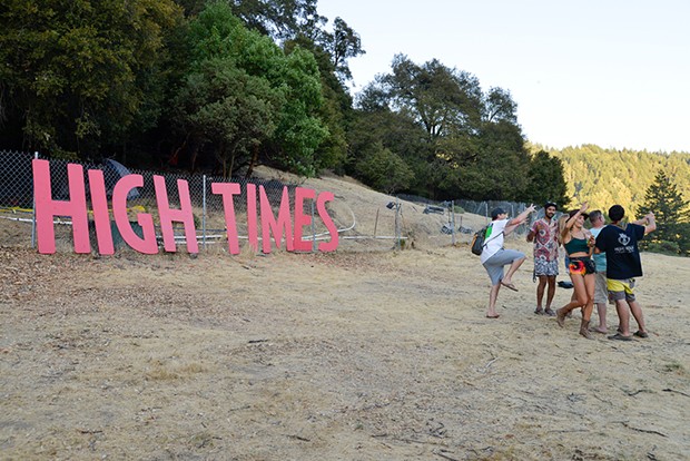 The High Times sign was a popular backdrop for selfies last year. - FILE