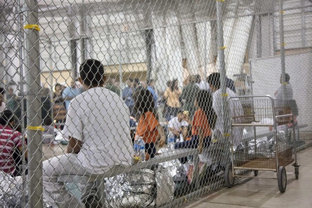Children at a detention center in McAllen, Texas. - CENTER FOR BORDER PROTECTION