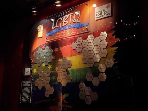 The National LGBTQ Wall of Honor at the Stonewall Inn. - NATIONAL LGBTQ TASK FORCE WEBSITE