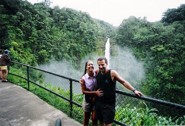 Diqui LaPenta and Richard Guadagno on a trip to the Big Island in August of 2001. - PHOTO COURTESY OF DIQUI LAPENTA