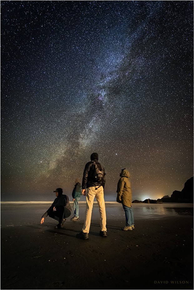 Hoping with family members to see the edge of the Monocerotid meteor shower from Moonstone Beach, instead we came back with the makings of our next album cover. (Not really.) We saw a couple meteors, maybe, but we missed the shower. Humboldt County, California. November 21, 2019. - DAVID WILSON