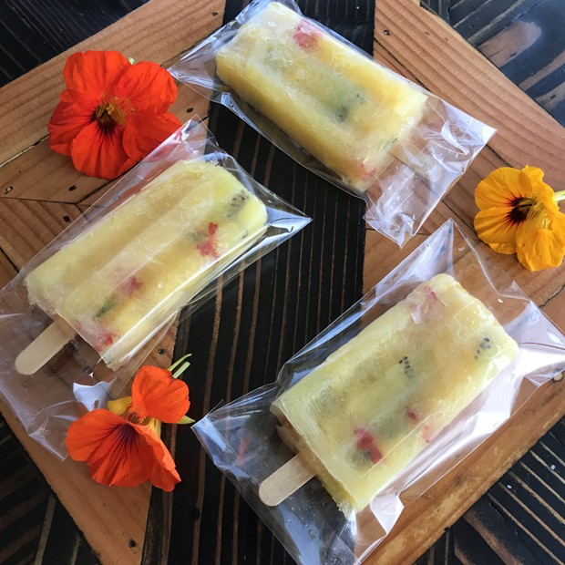 Sangria popsicles as a grown-up treat. - SUBMITTED