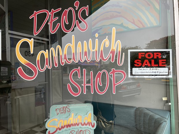 The recently shuttered Deo's Sandwich Shop. - JENNIFER FUMIKO CAHILL