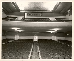 Lower-level seating, circa 1939-1949. - COURTESY OF CHUCK PETTY AND THE EUREKA CONCERT AND FILM CENTER