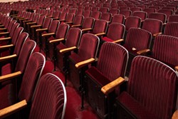 The restored seating in the Eureka Theater. - PHOTO BY RYAN FILGAS.